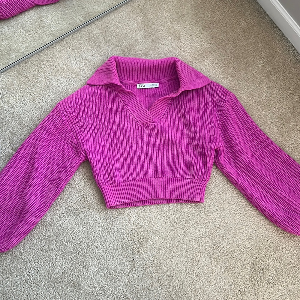 Zara cropped sweater